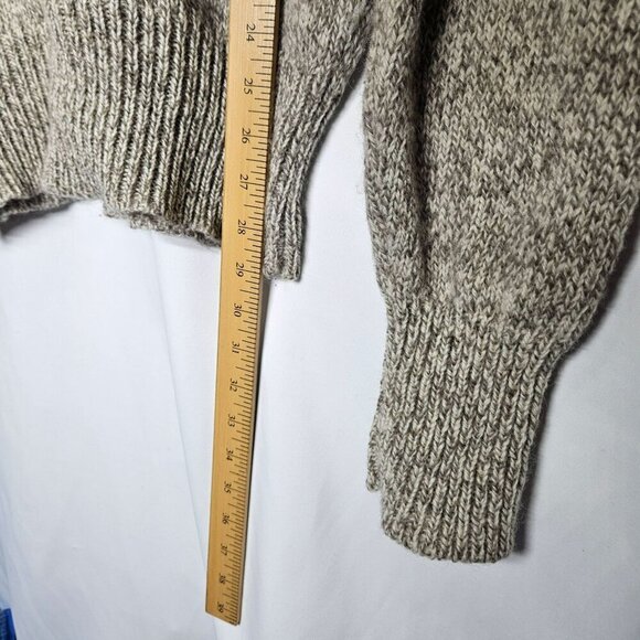 Boathouse Row Vintage Mens Wool Knit Henley‎ Fishermans Sweater Classic Beige XL - Picture 12 of 14